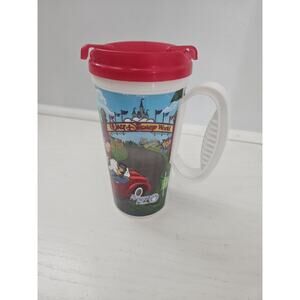 Disney World Resort Parks Rapid Fill Refillable Mug Cup‎ Lid Travel Red